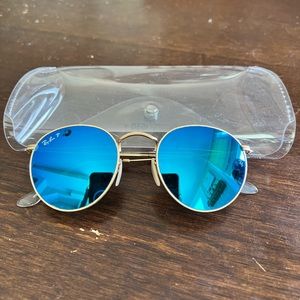 Ray-ban 53mm Polarized Round Retro Sunglasses